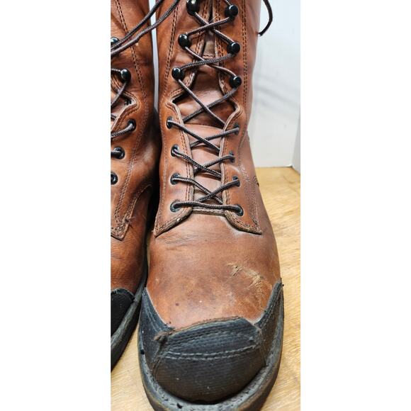 Red Wing Boots Mens 9 EE Metguard Safety Steel Toe Leather 4498 Foot Shield Cut main image 7
